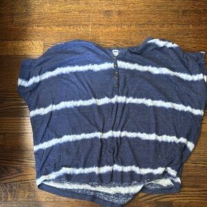 Old Navy Blue and White Striped Top